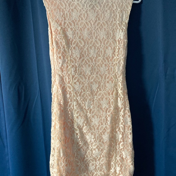 NWT Forever 21 - Light Pink/Cream Lace Dress - Picture 2 of 3